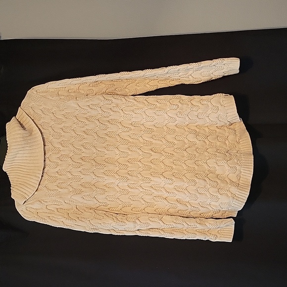 Tan Button Neck Sweater - Picture 2 of 2